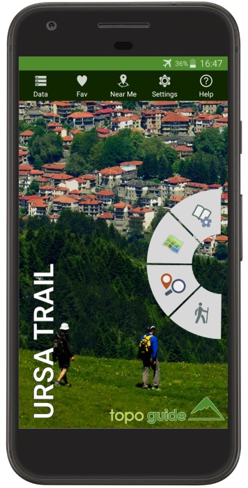 Ursa Trail mobile app home screen